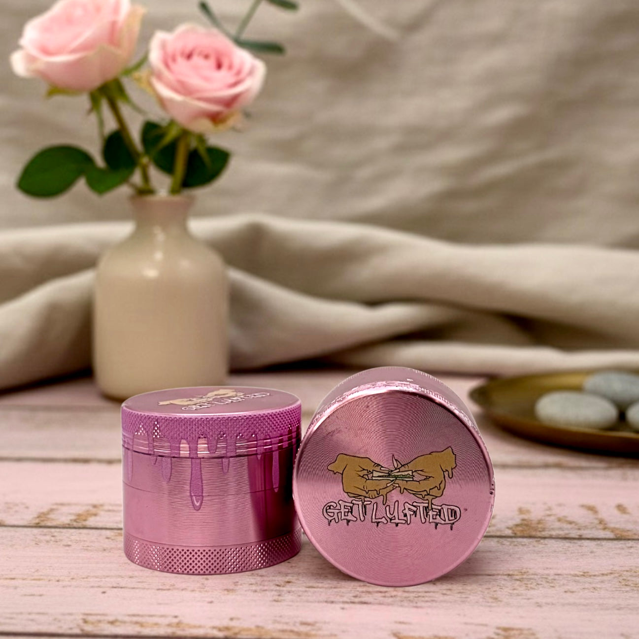 Grinder (Rose Gold with Pink)