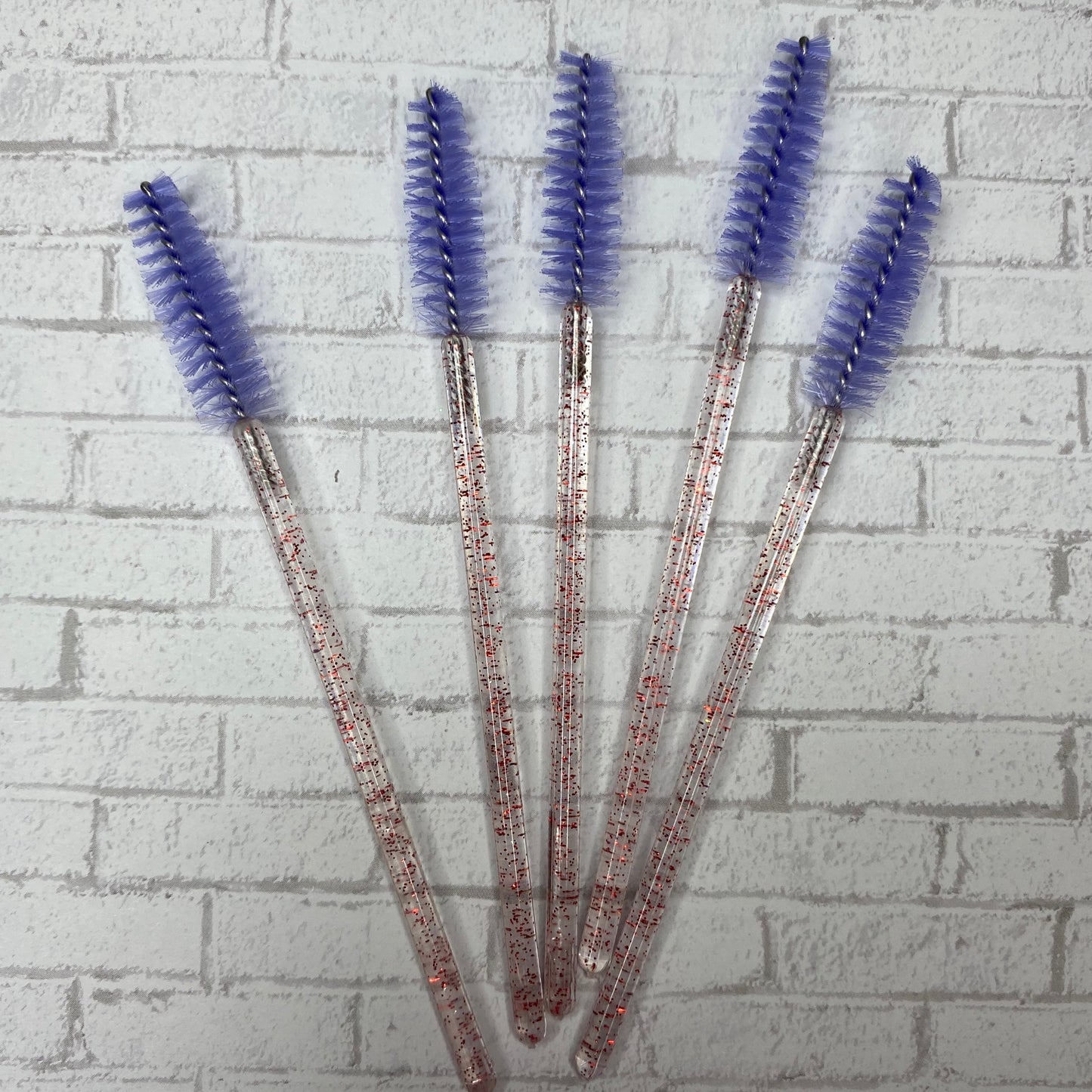 Lash Brush (Purple and Red Glitter)