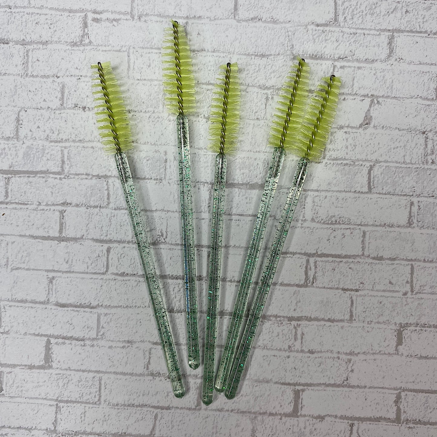 Lash Brush (Green Glitter)