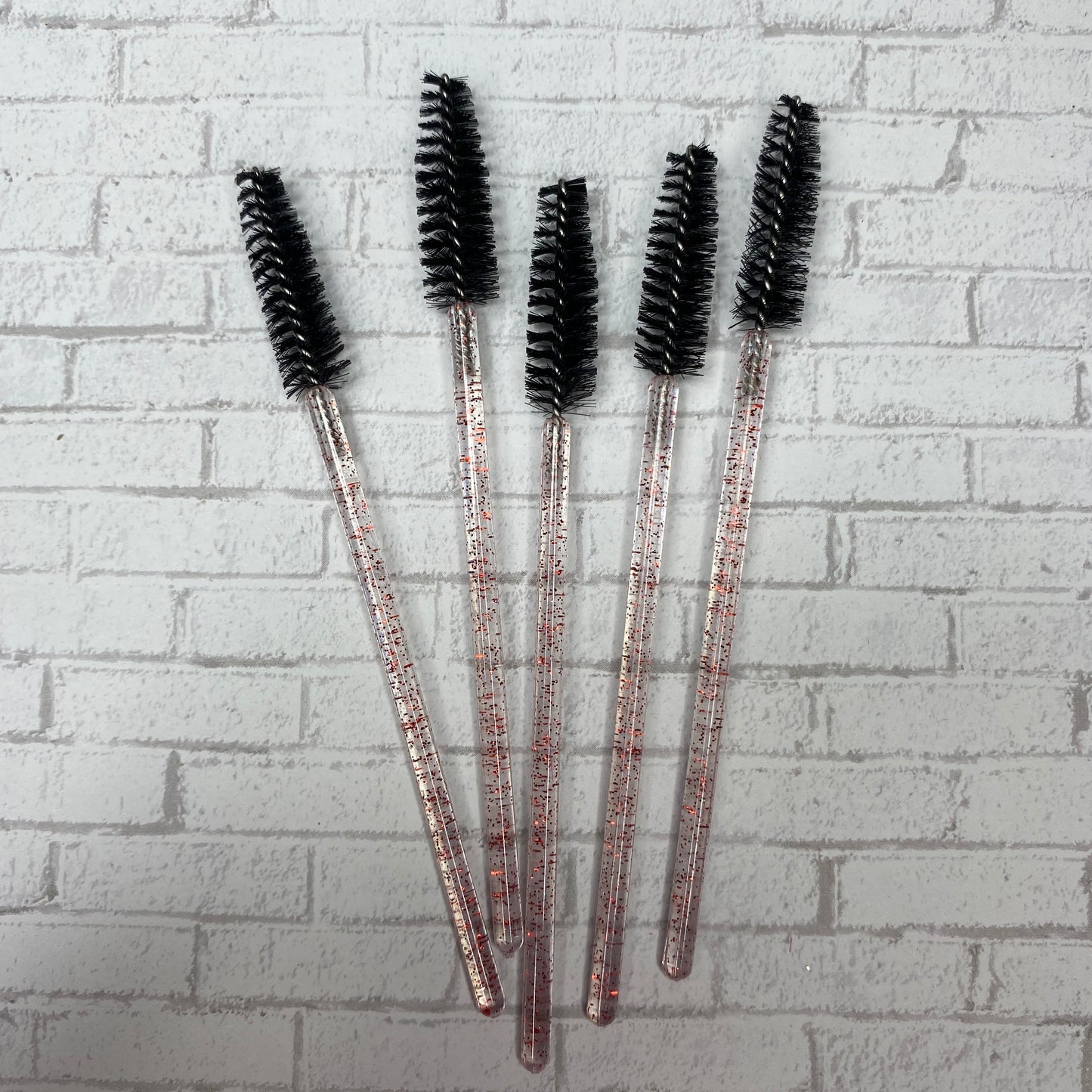 Lash Brush (Black and Red Glitter)