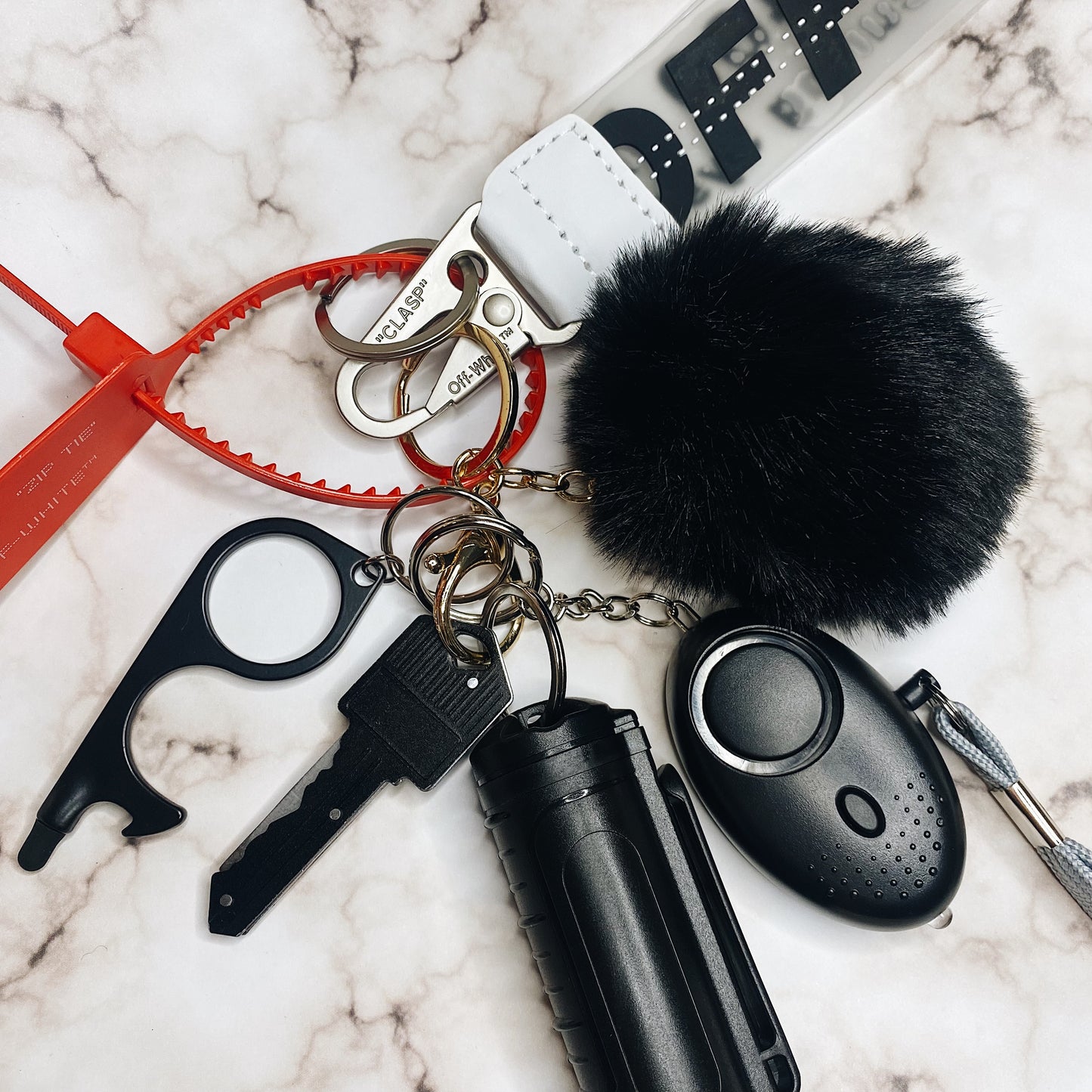 Self Defense Key Chain (OFF Black)