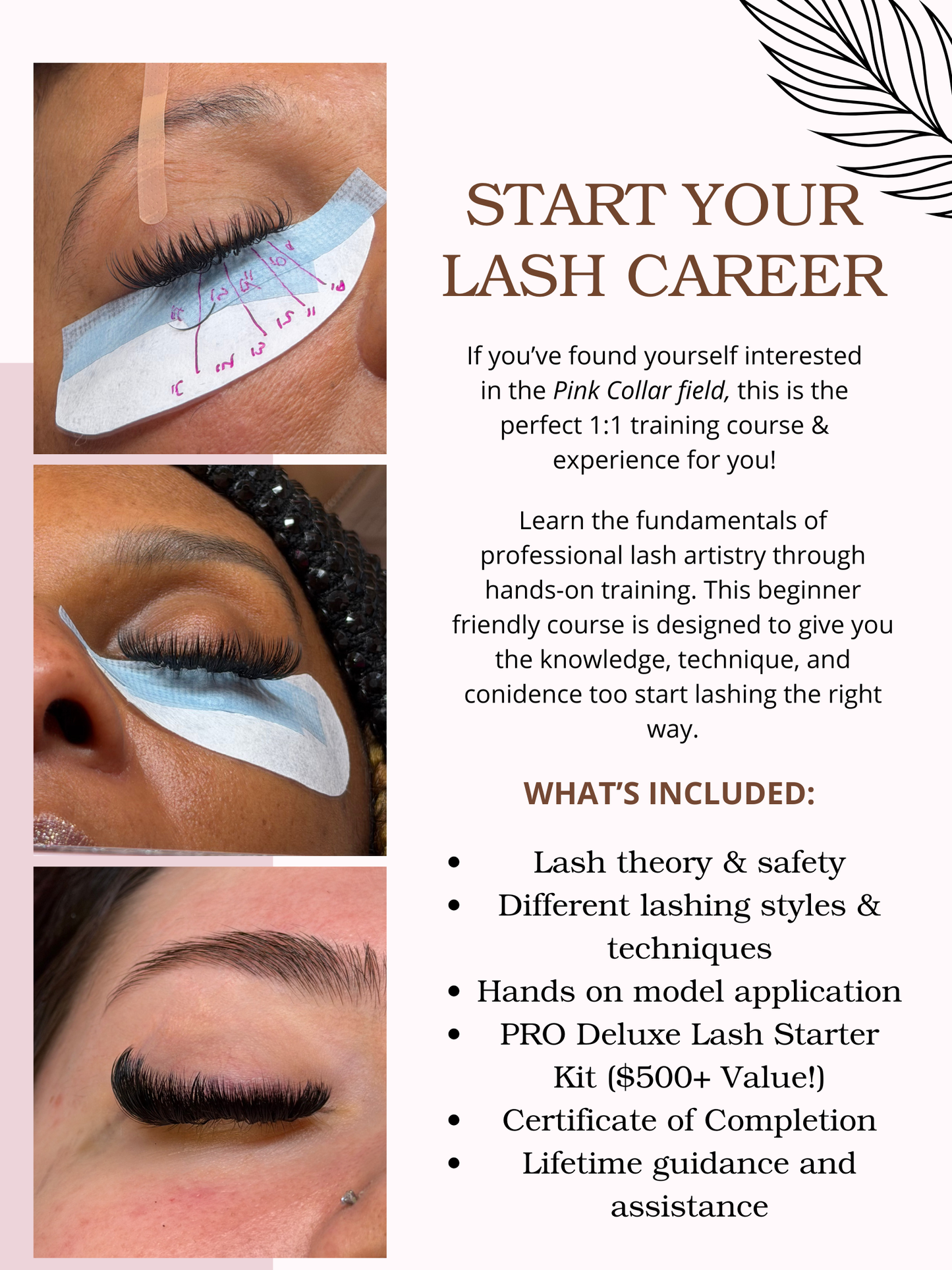 1:1 Private Beginner's Lash Training (In-Person)