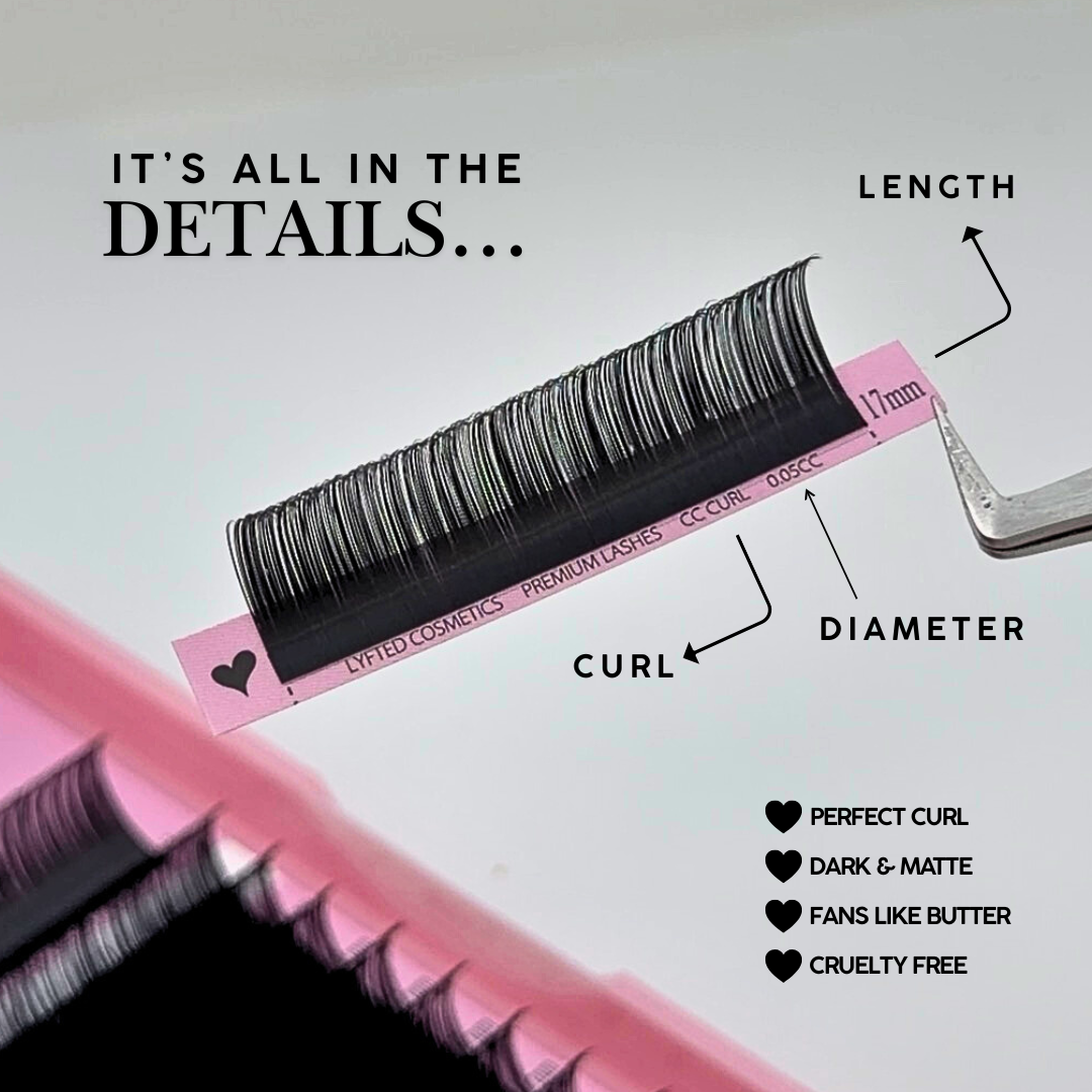 Premium Volume Lash Trays (Lengths 10-20mm)