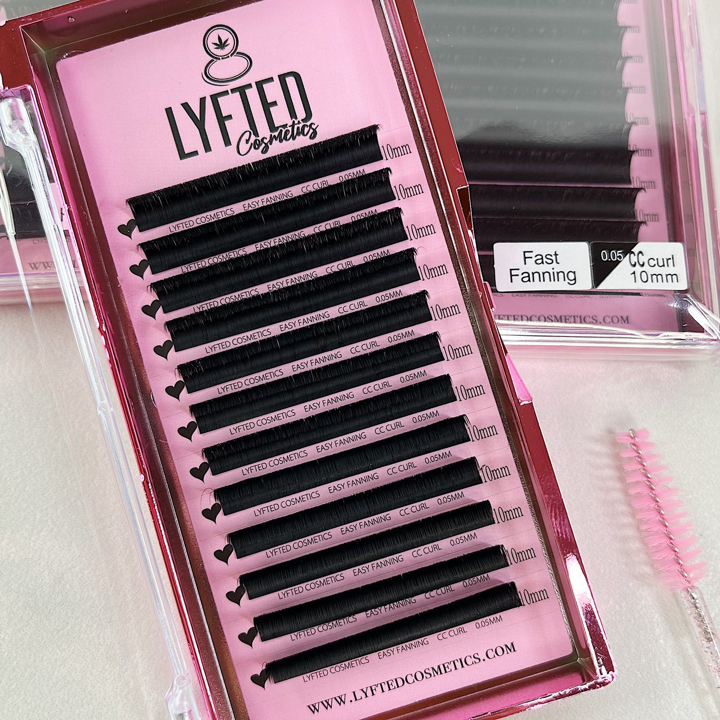Easy Fan Lashes - Pretty ‘n’ Pink Trays (Lengths 10-20mm)